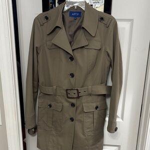 Apt. 9 Women's Khaki Trench Coat with Belt